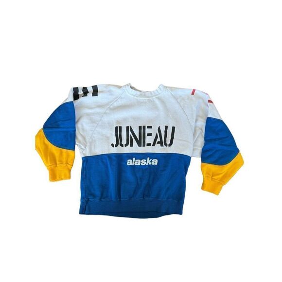 Gear for Sports Juneau Alaska vintage colorblock adult unisex sweatshirt M 90s